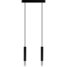 Lampa wisząca Madera2 Hexa 2 pł klosz czarny Hellux
