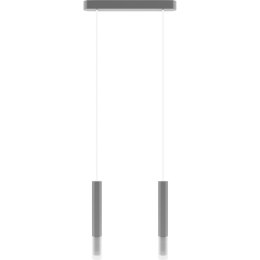 Lampa wisząca Madera2 Hexa 2 pł klosz szary Hellux
