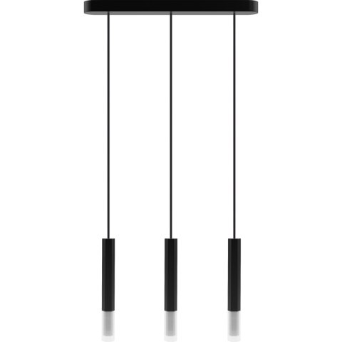 Lampa wisząca Madera2 Hexa 3pł klosz czarny Hellux