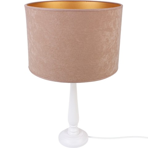 Lampa stołowa BERTA abażur beż Hellux