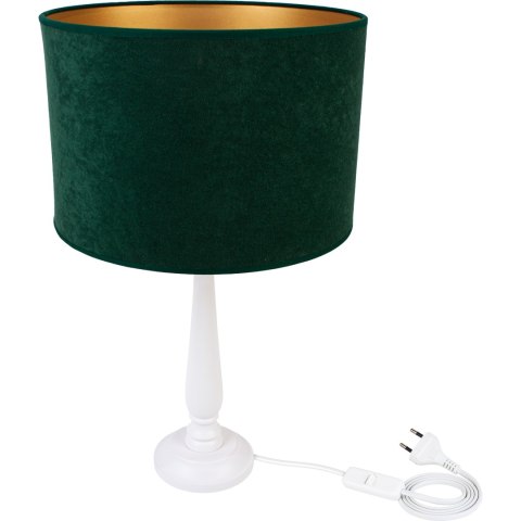 Lampa stołowa BERTA butelkowa zieleń Hellux