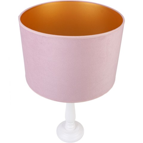 Lampa stołowa BERTA pudrowy róż Hellux
