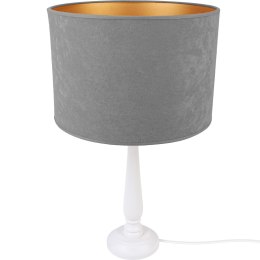 Lampa stołowa BERTA szara Hellux
