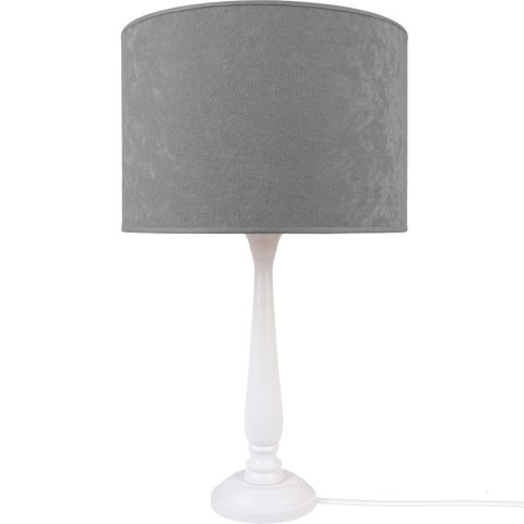 Lampa stołowa BERTA szara Hellux