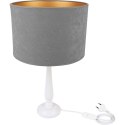 Lampa stołowa BERTA szara Hellux