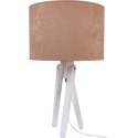 Lampa stołowa biały TRIVET beż Hellux