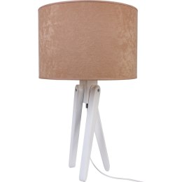 Lampa stołowa biały TRIVET beż Hellux