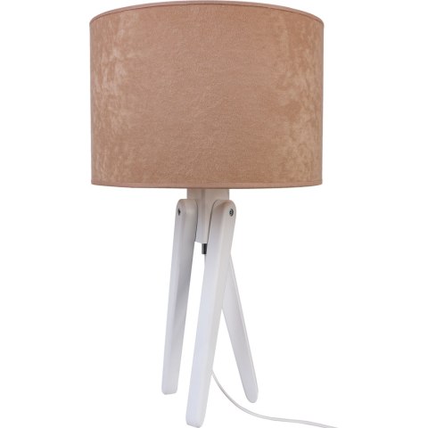 Lampa stołowa biały TRIVET beż Hellux