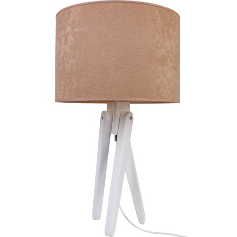 Lampa stołowa biały TRIVET beż Hellux