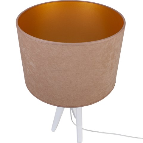 Lampa stołowa biały TRIVET beż Hellux