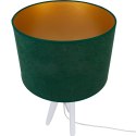 Lampa stołowa biały TRIVET butelkowa zieleń Hellux