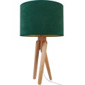 Lampa stołowa naturalna TRIVET butelkowa zieleń Hellux
