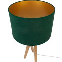 Lampa stołowa naturalna TRIVET butelkowa zieleń Hellux