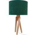 Lampa stołowa naturalna TRIVET butelkowa zieleń Hellux