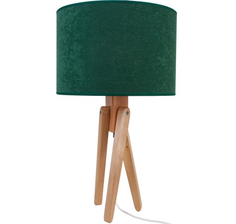 Lampa stołowa naturalna TRIVET butelkowa zieleń Hellux
