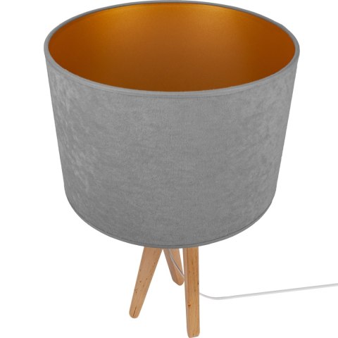 Lampa stołowa naturalny TRIVET szary Hellux