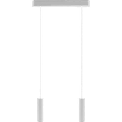 Lampa wisząca biała Madera 2 pł Hellux