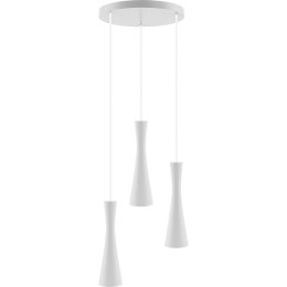 Lampa wisząca biała Vegas zwis 3 pł (plafon) Hellux