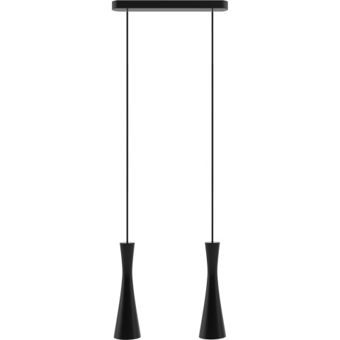 Lampa wisząca czarna Vegas 2 pł Hellux