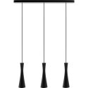 Lampa wisząca czarna Vegas 3 pł Hellux
