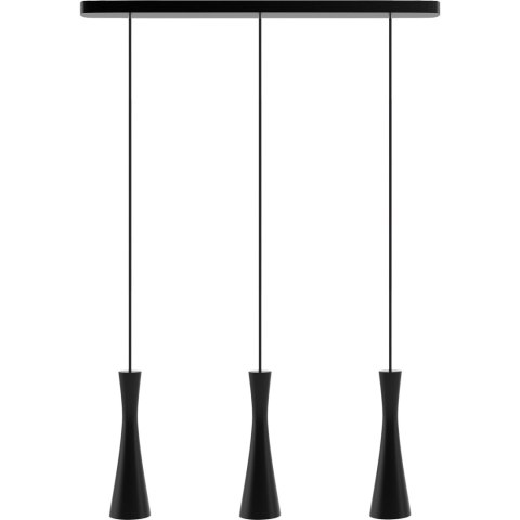 Lampa wisząca czarna Vegas 3 pł Hellux