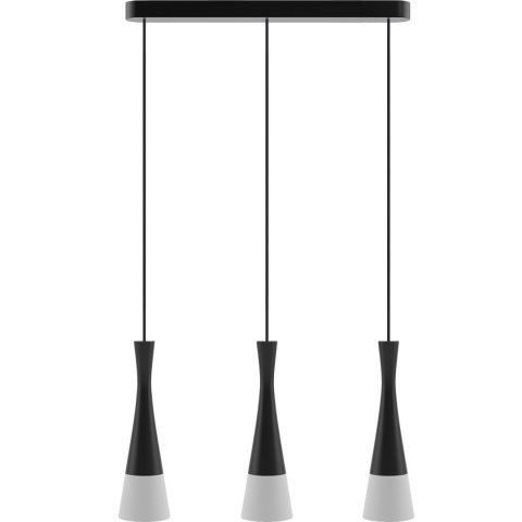 Lampa wisząca czarna Vegas2 3pł Hellux