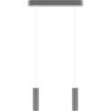 Lampa wisząca szara Madera 2 pł Hellux