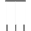 Lampa wisząca szara Madera 3 pł Hellux