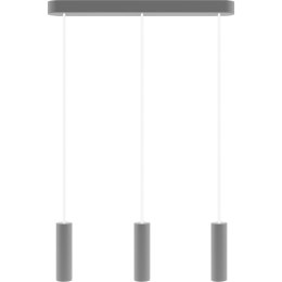 Lampa wisząca szara Madera 3 pł Hellux