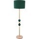 Lampa podłogowa Bolla butelkowa zieleń Hellux