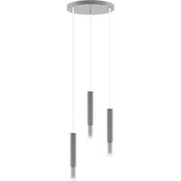 Lampa wisząca Madera2 Hexa 3pł (plafon) klosz szary Hellux