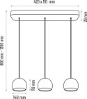 Lampa wisząca biała Balli Kule 3pł Hellux