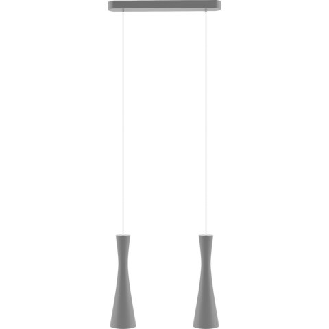 Lampa wisząca szara Vegas 2 pł Hellux