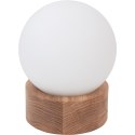 Lampa stołowa nocna dąb Barrel ORB kula Hellux