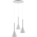 Lampa wisząca biała Zen plafon 3pł Hellux