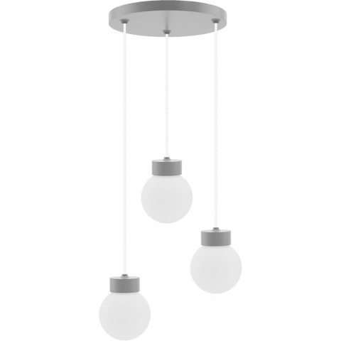 Barrel-Orb Kula 3pł (plafon) szary Hellux