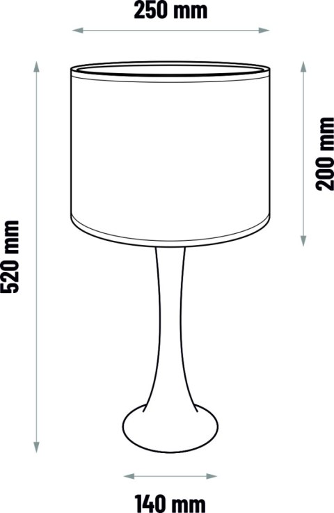 Lampa stołowa BEAVIS - dąb Hellux