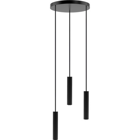 Madera Hexa zwis 3 pł (plafon) czarny Hellux