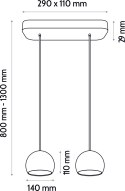 Lampa wisząca BALLI-2 Hellux