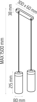 Lampa wisząca BARREL-2 Hellux