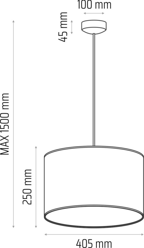 Lampa wisząca CLASSIC fi 40 pudrowy róż Hellux
