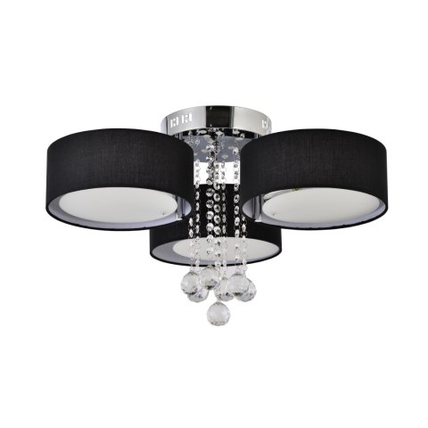 Light Prestige Plafon Gambela czarny 3xE27 LED