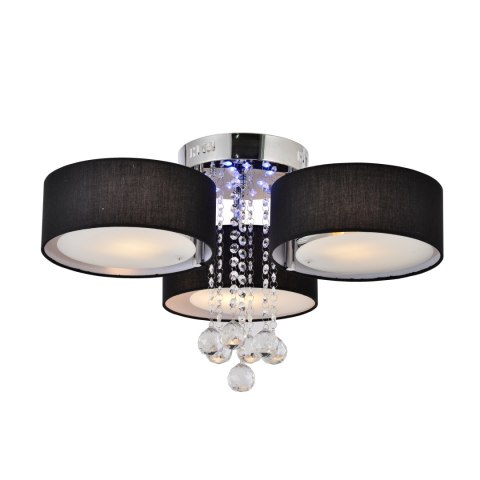 Light Prestige Plafon Gambela czarny 3xE27 LED