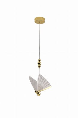 Light Prestige Lampa wisząca Mariposa 1 złota LED CCT
