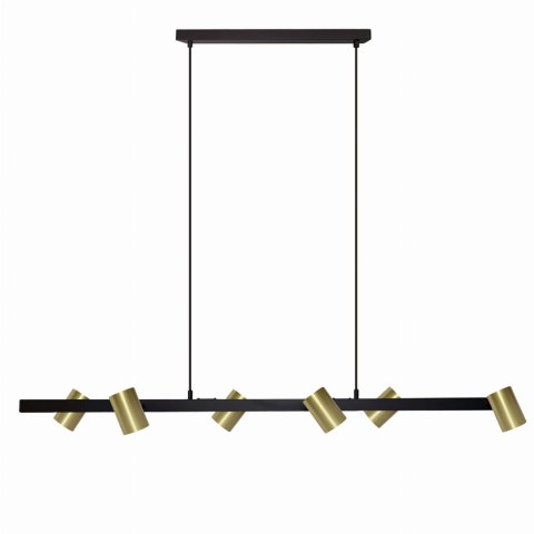 Light Prestige Lampa wisząca Snow 6 złoto - czarna 6xGU10