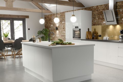 Lampa wisząca Barrel-Orb Kula 3pł szary Hellux