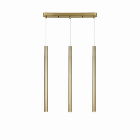 Light Prestige Lampa wisząca Lungo 3 linia złota 3xG9