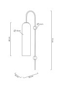 MOOSEE lampa ścienna SLACK złota / biała