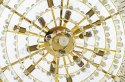 Lampa wisząca IMPERIAL GOLD 80 - stal, kryształ