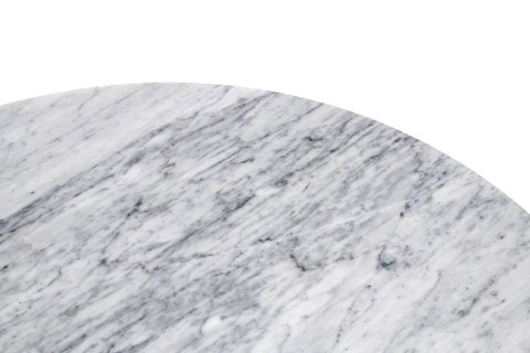 Stół TULIP MARBLE 100 CARRARA biały - marmur, metal